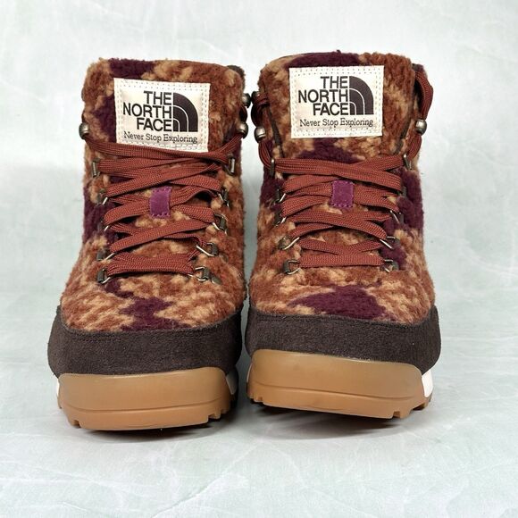 The North Face Back To Berkeley IV Boysenberry Leather Women Lace Boot Size 8 - Picture 2 of 9